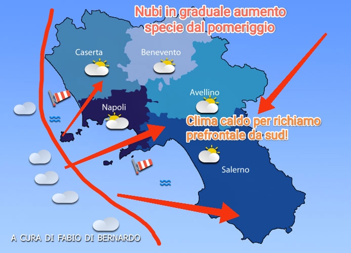 PREVISIONI CAMPANIA 08/09/2024 – DOMENICA – CSA METEO