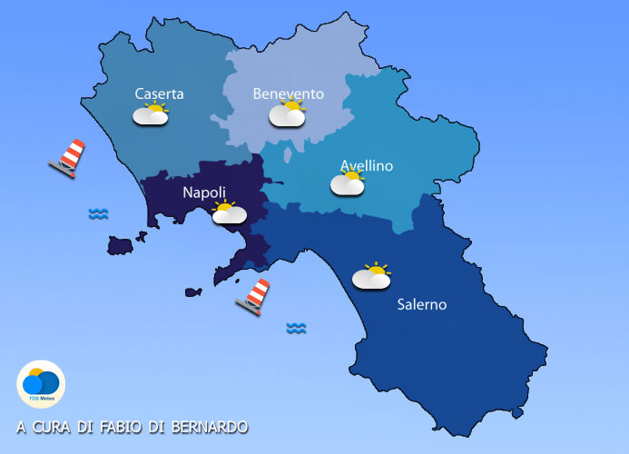 PREVISIONI CAMPANIA 12/10/2024 E  13/10/2024 – SABATO E DOMENICA  – CSA METEO